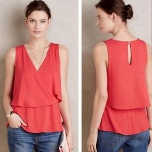 Anthropologie Valma Tiered Tank
